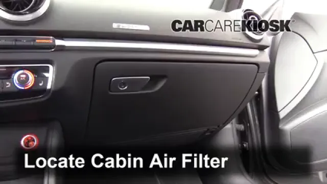 2015 Audi A3 Quattro Premium 2.0L 4 Cyl. Turbo Convertible Air Filter (Cabin) Replace